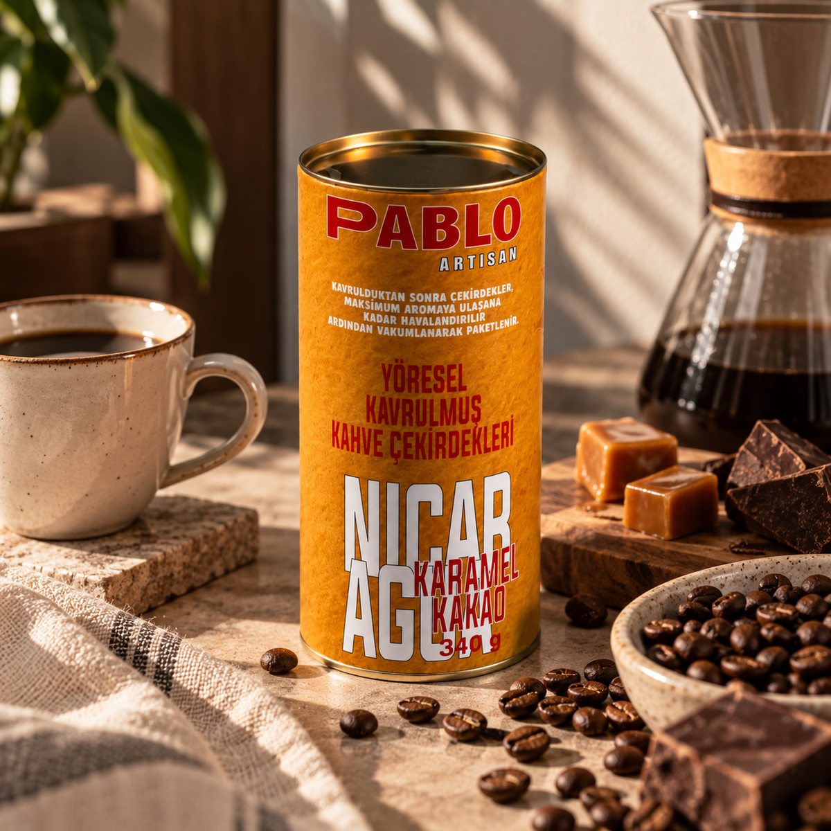 Nicaragua Yöresel Çekirdek Kahve 340 g | Pablo Artisan Coffee
